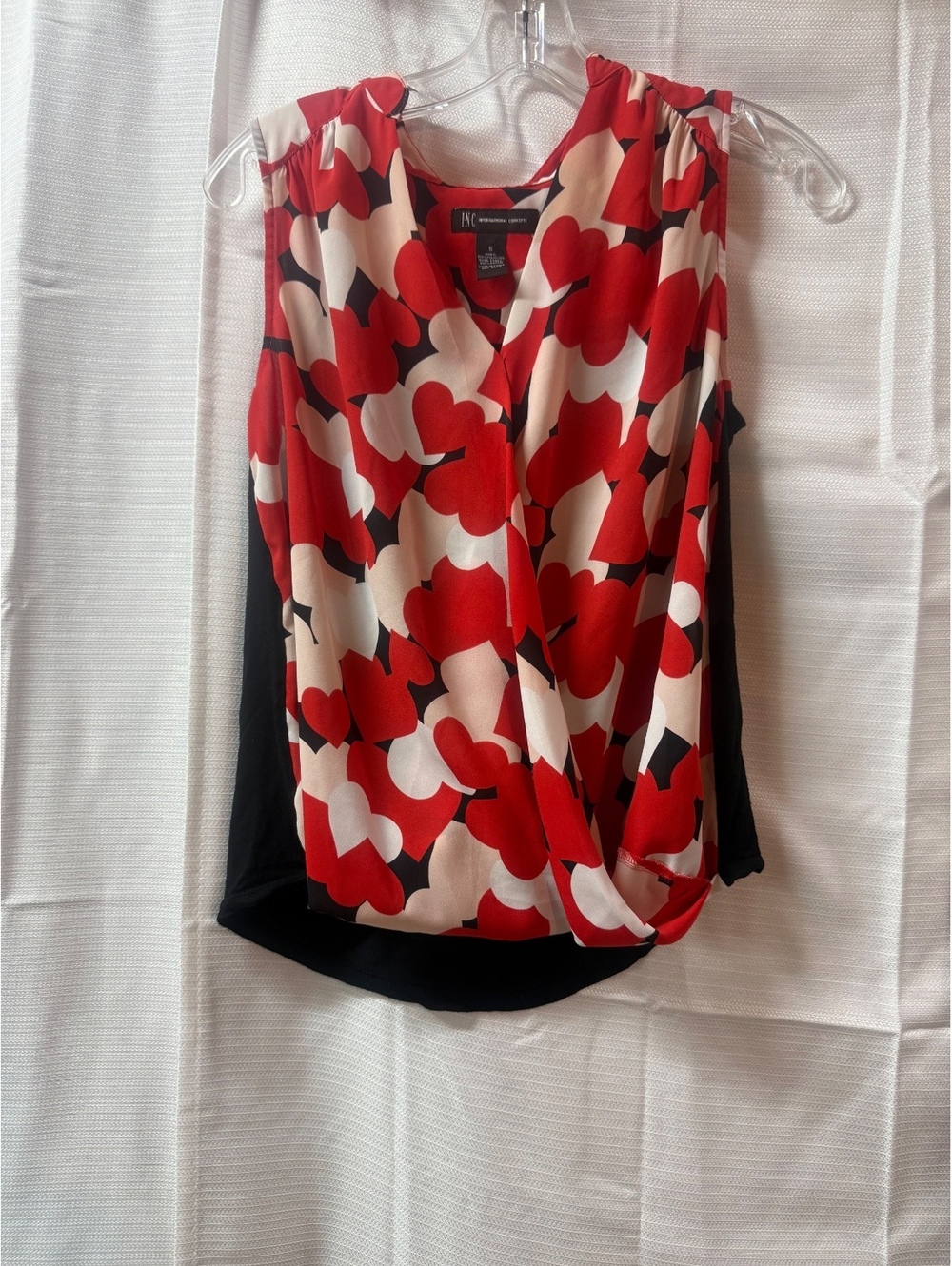 INC International Concepts Women's Sleeveless Floral Print Blouse Size S